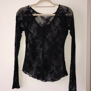 Lace long sleeve top